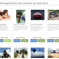 Vergleich von Erlebnisgeschenk-Anbietern online
