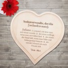 Graviertes Holzherz