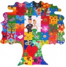 Puzzle Baum aus Holz zur Hochzeit
