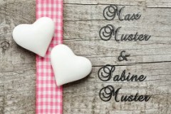 Fußmatte Romantik mit Namen