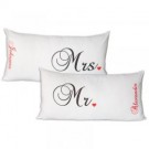 Kissen Mr und Ms mit Namen