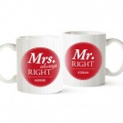 Personalisiertes Tassen Set - Mr and Mrs Right