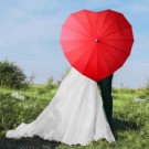 Herz Regenschirm zur Hochzeit