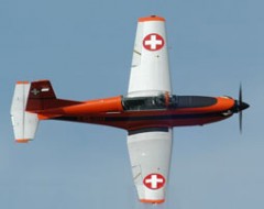 Flug im Pilatus PC-7