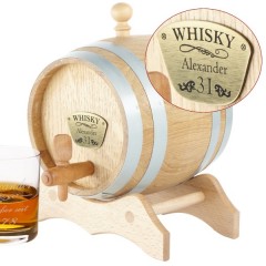 personalisiertes Whiskyfass aus Holz