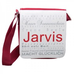 Tasche für Hundehalter mit Name und Rasse des Hundes