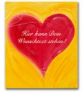 Persönliches Herzbild mit Wunschtext