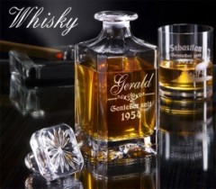 Personalisierbare Whiskykaraffe mit Gravur